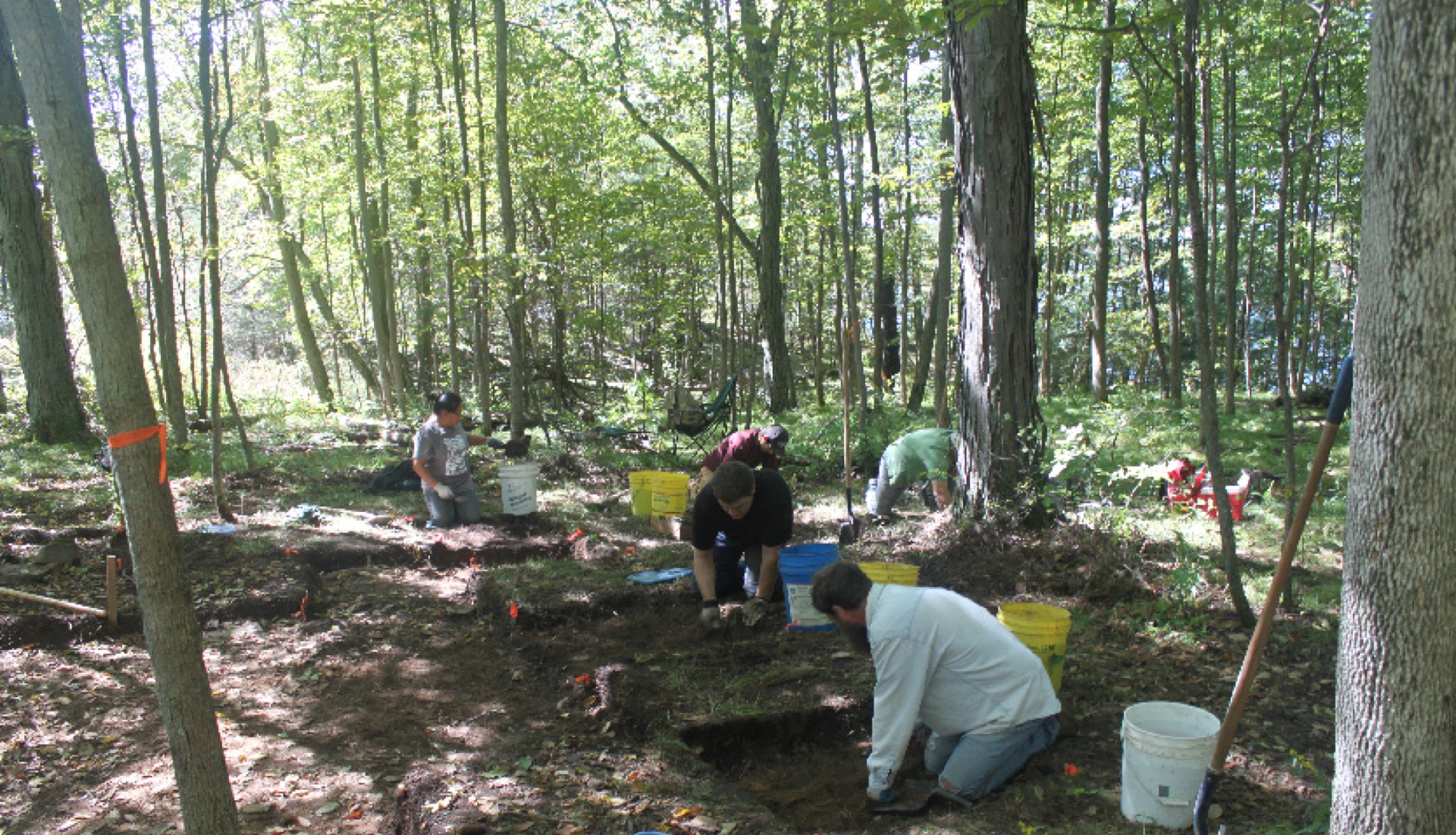 Topographic and archaeological survey using Trimble equipment